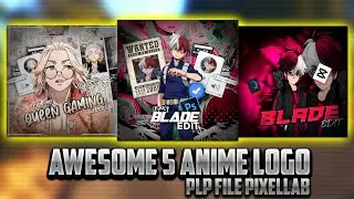 ANIME LOGO 🥶 || PLP FILE || IN ANDROID || TUTORIAL || PIXLE LAB || CHAROLIYA EDITING