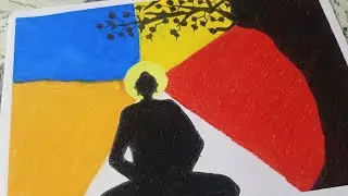 Buddha drawing. Vesak drawing. #tinkubarua #buddha #vesak #drawing #art #painting #easydrawing #nice