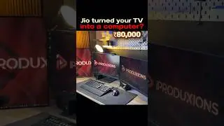 Jio has now turned our TV into a Computer  #ambani #jio #jiopc