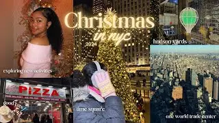 NYC during Christmas | fun activities, must try restaurants & treats, time square, festive vlog