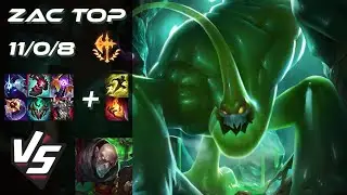 TOP Zac vs Singed - EU Grandmaster Patch 25.S3.1