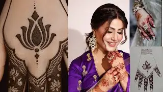 Hina Khan wedding mehndi design step by step/Hina Khan mehndi design tutorial #simplemehndi #mehndi 