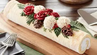 Easy Swiss Roll Cake Decoration for Beginners l Swiss Roll l