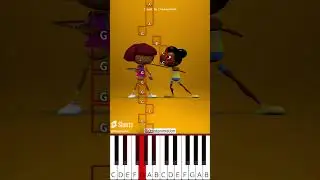 Fight Clap III | Dora VS Amanda | Chipi chipi Chapa Chapa🤜✊🤛(@emotanimation) - Octave Piano Tutorial