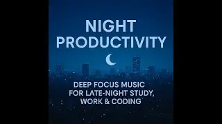 Night Productivity 🌙 Deep Focus Music for Late-Night Study, Work & Coding (1 Hour)