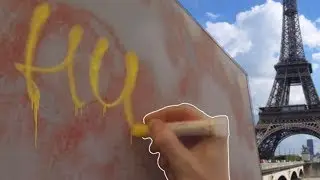 TAGS GRAFFITI and get caught by police at the end - HUIT GRAFFITI