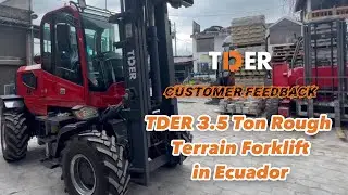 TDER rough terrain #forklift in #Ecuador