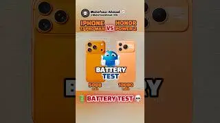 iPhone 17 Pro Max VS Honor Power 2 Battery Test #shorts #iphone #honor #viral #batterytest