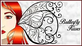 BUTTERFLY KISSES - RED | Digital speed paint | SwanStarDesigns