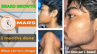 BEARD GROWTH ! Wow amazing beard growth ! 1 months done ✔️ 1st time ⏲️ L beard shaving 
