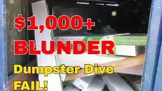 Dumpster Diving FAIL $1,000+ BLUNDER of the Year! - Nirvana Laminate Floor JACKPOT Not