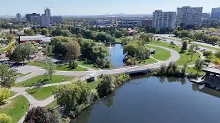 A scooter ride around Chinguacousy Park in Brampton.