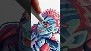 How to COLOR with ACRYLIC Markers!! 🎨👀 #arttutorial