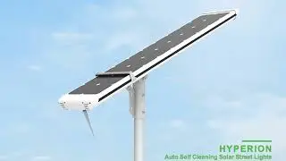 Self-Cleaning Solar Street Light introduce, Robotic Wiper, Maintenance-Free  #solarlight #iot #light