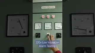 How to Test 220volts Low insulation Alarm #ship#shorts#Low#merchantnavyinsulation#alarm