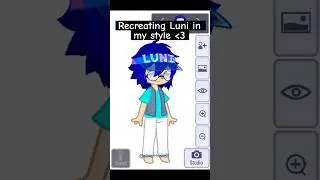 Recreating Luni in my style #recreation #recreationvideo  #style #gachaclub #gacha
