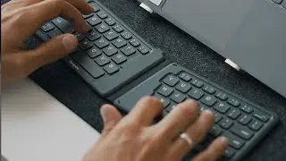 Targus Ergonomic Foldable Bluetooth&reg; Antimicrobial Keyboard (AKF003US)