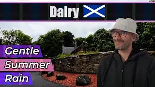 Relaxing rain sounds on walk around the Blair Country Estate | Dalry, Scotland