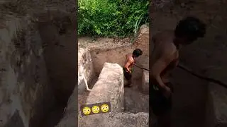 I Built a House Underground Use Grass Roof by Ancient Skills🏡Part-4🧡#youtubeshorts #youtube#youtuber