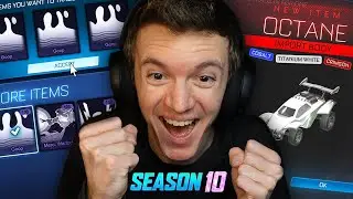MY *FIRST* SEASON 10 VERY RARE TRADE UPS IN ROCKET LEAGUE!