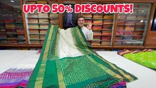 Chickpet Wholesale Pure Handloom Kanjivaram,Pochampally & Gadwal Silk Sarees.Single piece courier av