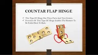 Fixtures and Fasteners for Doors and Windows