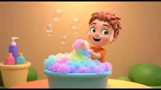 Splish, Splash, A Rainbow Bath | Colorful Bath Time Song for Kids | Nursery Rhymes and Baby Songs