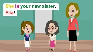 Ella has a new sister - Comedy Animated Story - Ella English