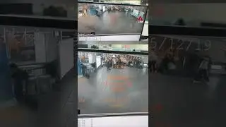 CCTV shows moment knife attacker threw smoke bombs in Taipei metro station