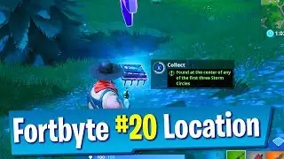Fortnite Fortbyte #20 Location (Found at the center of any of the first three storm circles)