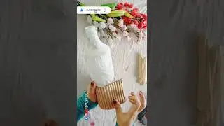 DIY-Bottle Art Out Of Kitchen Waste/5Minute/Palmcraft Shorts Ep47#MyFirstShorts #ShortVideo #Shorts