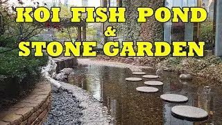 Peaceful Koi Fish Pond and Stone Garden at Shangri-la Hotel | Dalian, China
