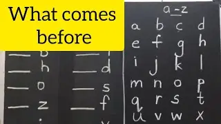 What comes before | Before concept English | Before letters | Jay and Jezz