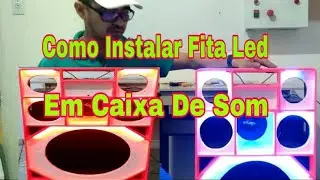 COMO INSTALAR LED EM CAIXA DE SOM. #InteraçãoProfissional   #Led