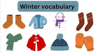 Winter Vocabulary | Winter Related English words | Learning English for beginners.