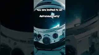 Astronaut Party! Astronaut Birthday Invitation. Space Birthday invitation. Theme