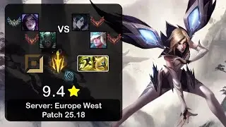 Kai'Sa ADC + Pyke vs Hwei + Janna - EUW Challenger - Patch 25.18
