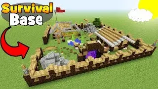 Minecraft Tutorial: How To Make A Big Survival Base 