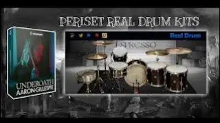 PERISET REAL DRUM KITS Underoath - Aaron Gillespie