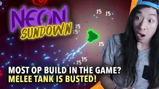 Most OP build in the game? Melee Tank is BUSTED! | Arena Survival Shooter | Neon Sundown