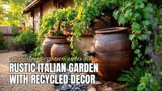 Eco-Friendly Mediterranean Garden Ideas with Rustic Italian Style and Recycled Decor
