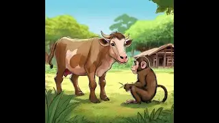 THE FABLE OF THE COW THAT HELPED THE MONKEY (SHH SOUND AND STORY)