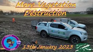 More vegetation destruction for a new road at Wellingborough Embankment 13/1/2023