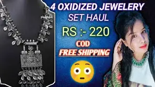 OXIDIZED SILVER JEWELERY SET HAUL WITH PRICE ll SILVER JEWELLERY HAUL ll OXIDIZED ll EXPLORE