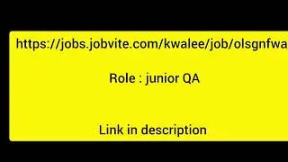 Software testing jobs for Freshers