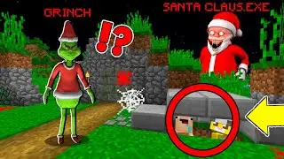 EL GRINCH Y SANTA CLAUS NUNCA NOS ENCONTRARA EN ESTE ESCONDITE 😨 | 2 Noobs vs NAVIDAD.EXE Minecraft