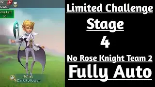 Lords Mobile dark follower limited challenge stage 4 Fully auto|Jonas stage 4|Darkness calls stage 4