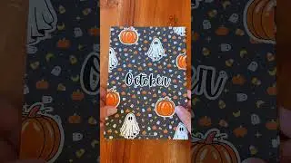 Составляю свой октябрьский bullet-журнал 🎃 #октябрь #хеллоуин #сделай сам #журнал #asmr #школа #т...