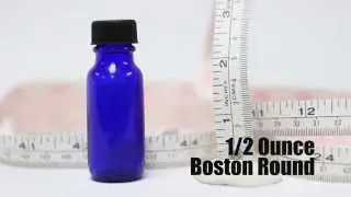 How big is a 1/2 ounce Boston Round Bottle? This big!