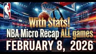 NBA recap today February 8 2026 #NBA #nbahighlights #MotionStation #NBA2K #nbaregularseason #2026